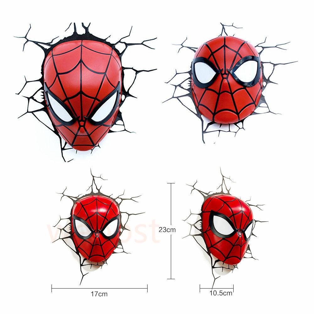 3D Spiderman Poster Wall Lamp