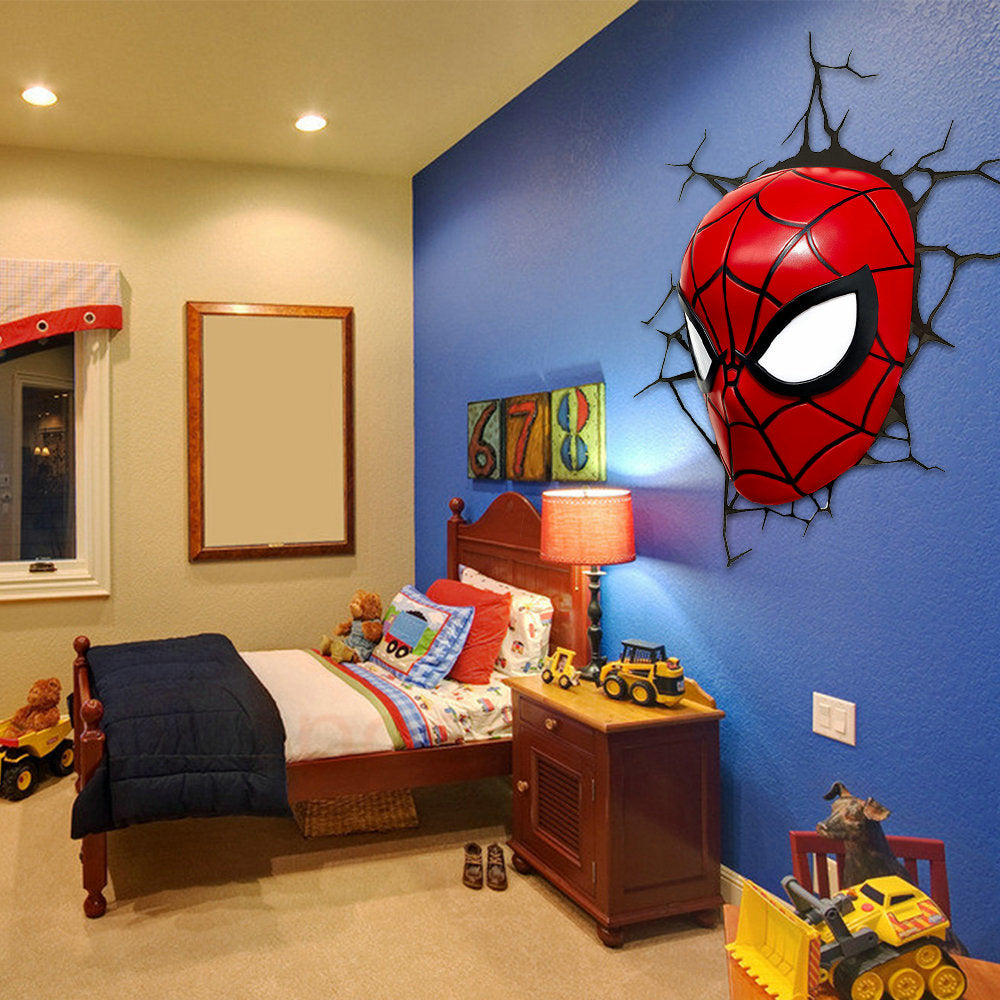 3D Spiderman Poster Wall Lamp