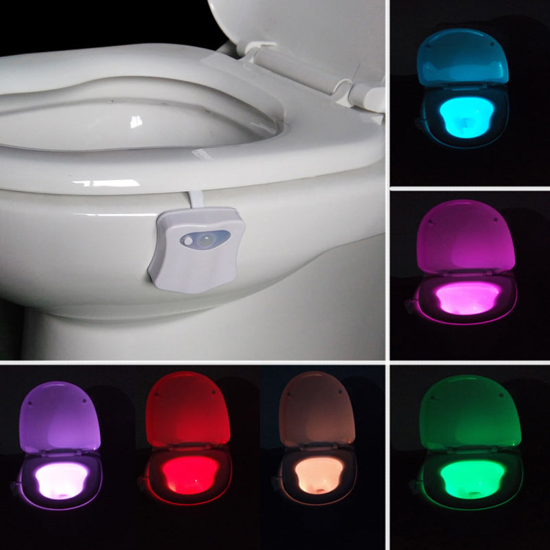 LED Motion Sensor Toilet Light