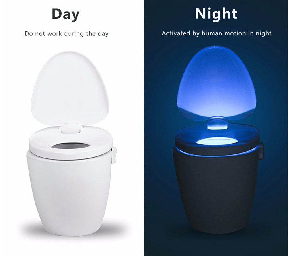 LED Motion Sensor Toilet Light