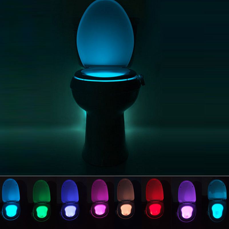 LED Motion Sensor Toilet Light